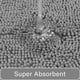 thumbnail image 4 of Juego de alfombras de baño LOCHAS de 2 piezas, suaves y antideslizantes, color gris, 4 of 8