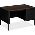 thumbnail image 2 of HON HP3251R.MOCH.P 48 in. x 30 in. x 29.5 in. Metro Classic Series Right Pedestal Desk - Mocha/Black, 2 of 4
