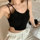 thumbnail image 4 of Txlixc Camisola de punto acanalado para mujer, correa de espagueti con dobladillo irregular Txlixc Sexy, 4 of 6
