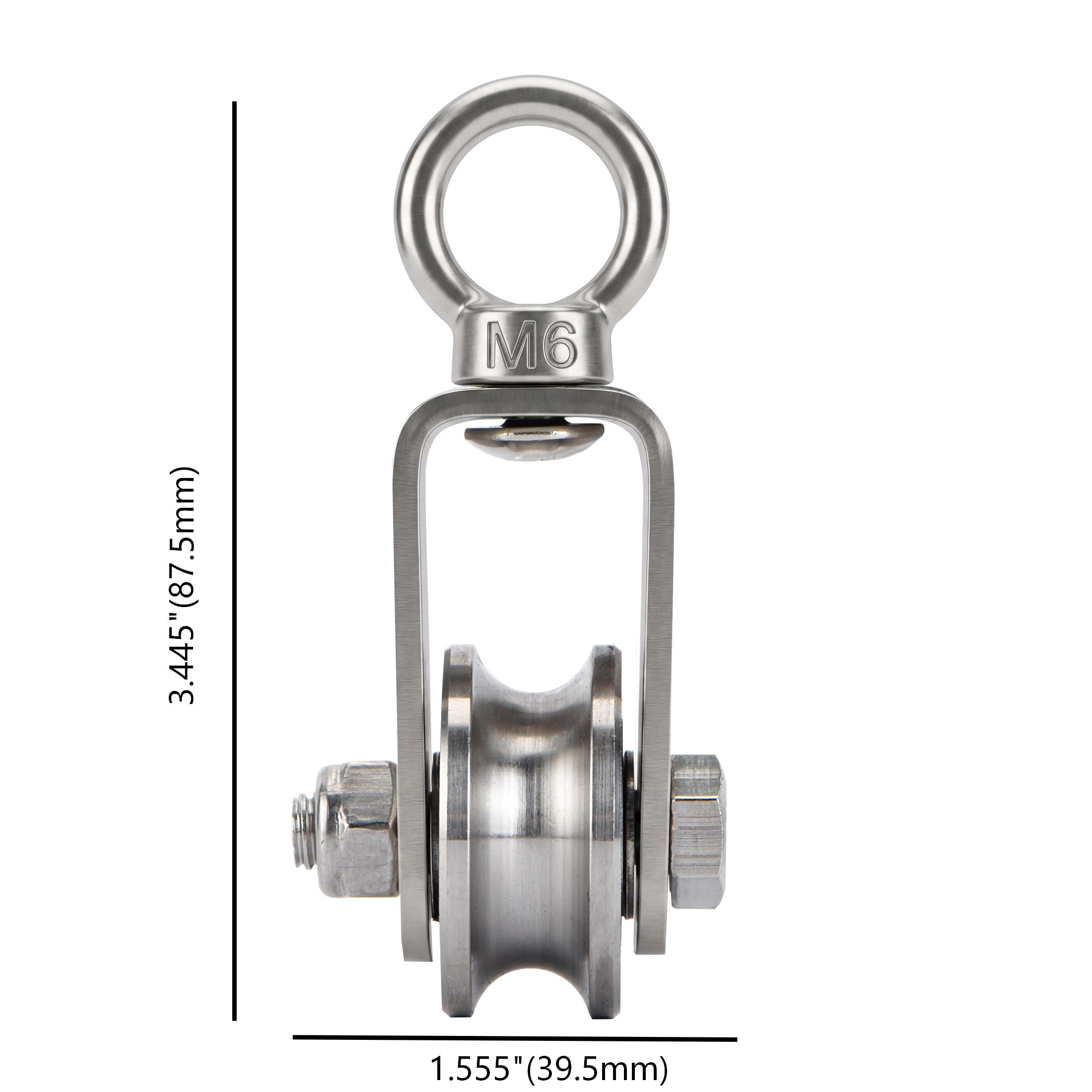 Hyper Tough Cable Pulley Wheel, Stainless Steel, 2 Pack