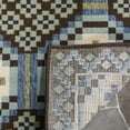 thumbnail image 4 of SAFAVIEH Veranda Medici Southwestern Indoor/Outdoor Area Rug, 5'3" x 7'7", Blue/Chocolate, 4 of 8