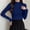(A1)Dark Blue, variant on Otvok Mock Neck Ribbed Slim Fit Sweater for Women, Long Sleeve Solid Pullover, Stretchy Basic Layering Top for Fall Winter
