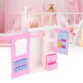 thumbnail image 1 of Armario de almacenamiento para muñecas, armario de almacenamiento rosa, casa de juegos para muñecas, armario para muñecas, mayor durabilidad, 1 of 11