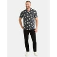 thumbnail image 2 of Nightmare Before Christmas Men's and Big Men's Print Button-Up Cotton Shirt with Short Sleeves, Sizes XS-3XL, 2 of 5