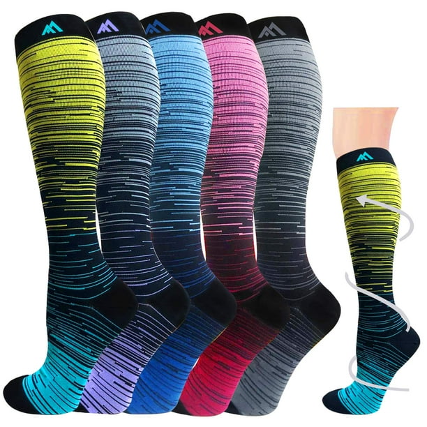 Graduated Medical Compression Socks for Women&Men 2030mmhg Knee High Sock Multicoloured 1 Small