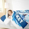 thumbnail image 4 of Manfei Eat Sleep Sports Queen Comforter Set for Teens, Cartoon Ice Hockey Bedding Sets, American Sports Theme Reversible Bedding Comforter Set, Super Cozy Room Decor, 3pcs, 4 of 8