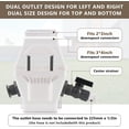 thumbnail image 2 of GHSDFBB Rain Barrel Diverter, RainWater Collection System Fits for 2x3 or 3x4 Inch Downspout Diverter Colander, Upgrade Rain Barrel Diverter Kit with Filtration and PVC Spigot, White, 2 of 7