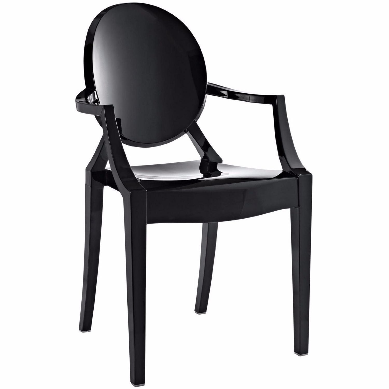 Nicer Furniture Black Ghost Arm Chair