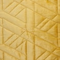 thumbnail image 3 of Parkland Collection Delta Transitional Quilted Yellow Throw Pillow, 3 of 6