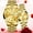 gold, variant on Couple Watch Valentines Couple Matching Watches His and Her Couple Set Wrist Watch Men and Women Lovers Wedding Waterproof Romantic Gifts Set of 2