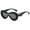 Black, variant on New in Cat Eye Sunglasses for Men Women Fashion Retro Brand Design Shades Black
