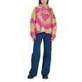 thumbnail image 2 of ZAXARRA Hooded Sweatshirt Love Print Long Sleeve Pullover with Drawstring, 2 of 7