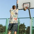 thumbnail image 5 of Naloa Butterfly Basketball Jersey Reversible Men's Mesh Athletic Sports Shirts Training Practice S-4XL4X-Large, 5 of 6