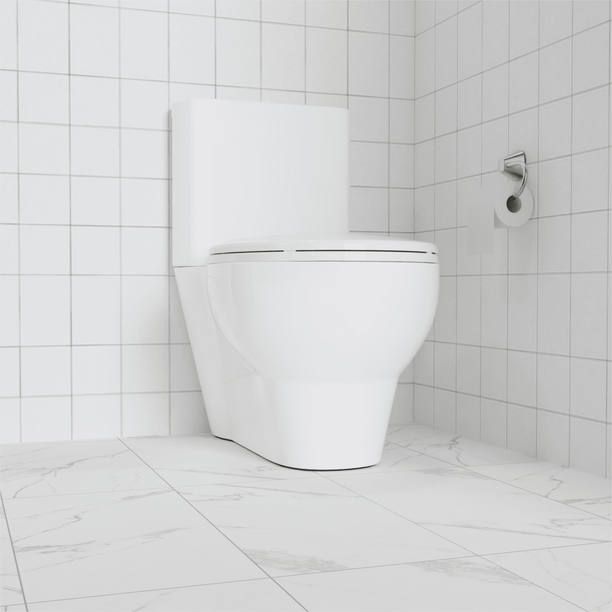 Round Toilet Seat, Quiet Close Cover and Seat, Easy to Clean and Stain-Resistant, Residential Standard Toilet Seat with Lid, Secure Plastic Hinges, Easy to Install, Biscuit