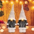 thumbnail image 6 of Coolmee Christmas Gnomes Decorations, 2 Pack Handmade Tomte Gnome Plush, Mr and Mrs Xmas Scandinavian Santa Elf Table Ornaments, Holiday Decorations for Home, 6 of 7