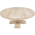 thumbnail image 3 of Benedict 9-piece Dining Set - 70" Round Table in White and 8 Ivory Linen Chairs, 3 of 10