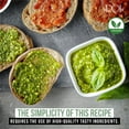 thumbnail image 5 of ROI Vegan Pesto Sauce - Fresh Ligurian Basil Pesto Made of Genovese DOP Basil and EVOO, Gluten Free , Keto Friendly, Non-GMO, Made In Italy - 6.3 oz (180 g) - Pack of 1, 5 of 6
