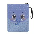 thumbnail image 2 of HELLHERO Polyester Tote Bags for Librarian Book Storage Bag with Waterproof Book Carrying Case Protector Wrap Bag for Travel Elephant Bloom, 2 of 8
