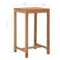 thumbnail image 5 of vidaXL Garden Bar Table 60x60x105 cm Solid Teak Wood, 5 of 5