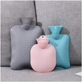 thumbnail image 2 of Hot Water Bottle Hot Water Bottle Winter Hand Warmer Thick Rubber Heat Therapy Solid Color Hot Compress (Color : Pink 2000ml), 2 of 7