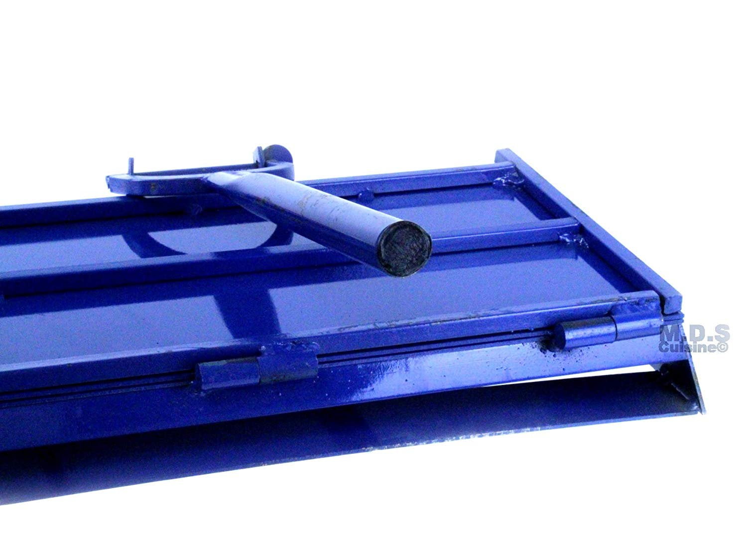 Machete Tortilla Press Blue 23.5" Extra Long Huarache Sope Quesadilla Heavy Duty Iron Restaurant Commercial Authentic Traditional Made in Mexico