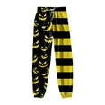 thumbnail image 7 of felwors Halloween Joggers for Women Baggy Soft Fleece Sweatpants High Waisted Elastic Ankles with Pockets Yellow, XXL, 7 of 7