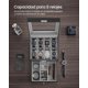thumbnail image 3 of SONGMICS Caja de reloj con cerradura de seguridad y tapa de cristal 8 espacios, 3 of 5