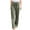 Army Green, variant on AILIYIL Oversized Pants White Linen Pants For Women Tightness Trousers Pocket Casual Plus Size Pants (Khaki,M)