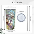 thumbnail image 5 of Rick And Morty Car Cup With Straw 20oz Stainless Steel Tumbler Push-Pull Lid Sports Water Bottle Insulated Travel Cup, 5 of 9
