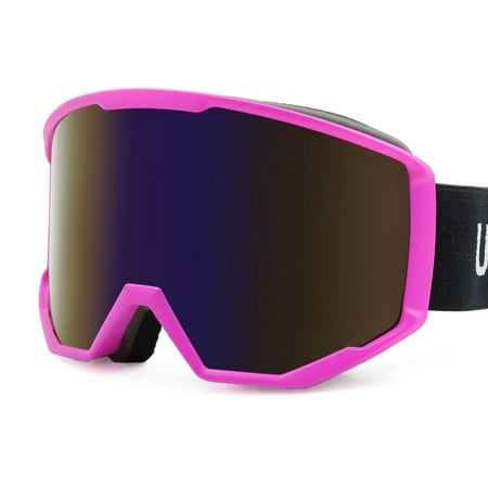 Ski Snowboard Goggles Men Women Anti-Fog UV Ray Protect Winter Sports Gear Snow Goggles Purple