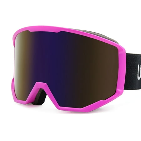 Snowboard Toe Straps - Ski Snowboard Goggles Dual Lens Anti-Fog UV400 Adjustable Strap