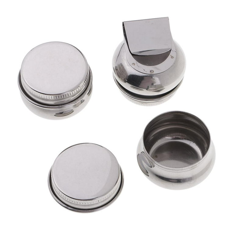 Stainless Steel Oil Palette Cups Large Mouth Double Dipper Palette Cups  with Lid Portable Oil Painting Cleaning Container Cup Pots Water Paint  Palette Clip Artist Paint Brush Washer Art Supplies Silver