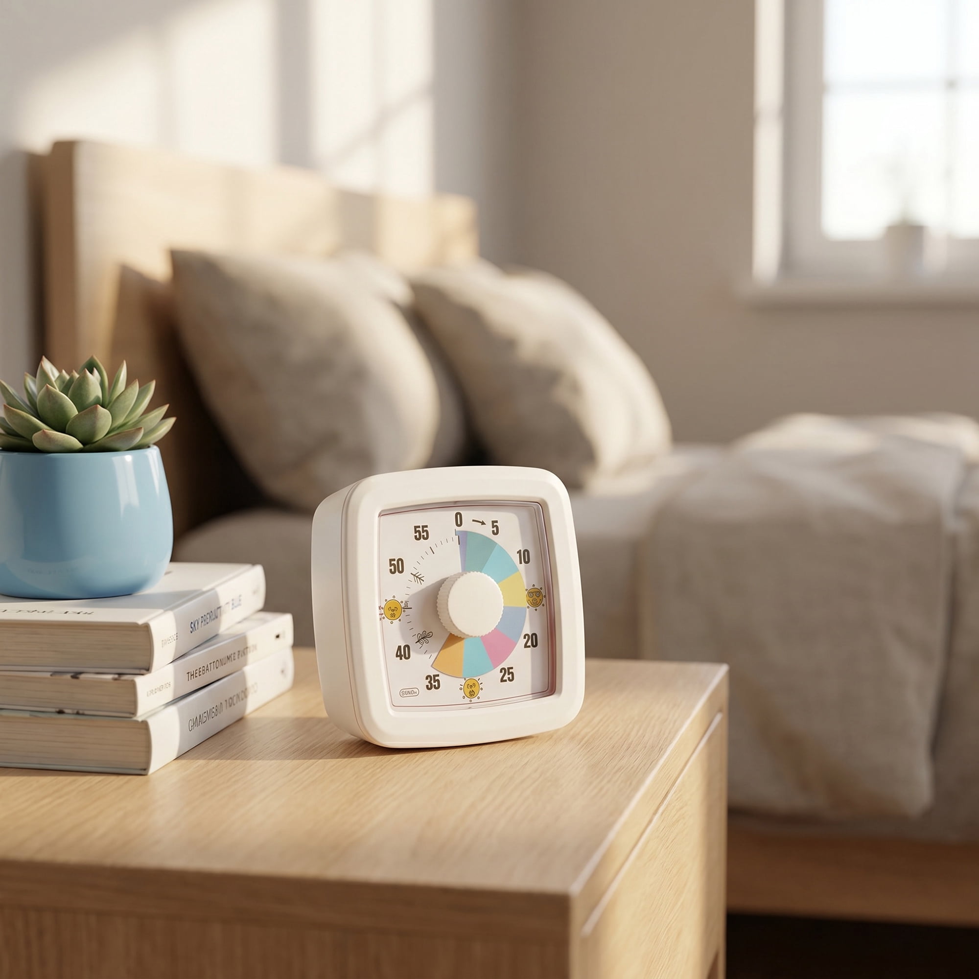 Unique Bargains 60 Minute Digital Visual Timer with Loud Alarm for Studying White C