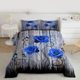 thumbnail image 2 of Castle Fairy Floral Butterflies Rose Queen Comforter Set,Romantic Bedding Comforter Set, 2 of 8
