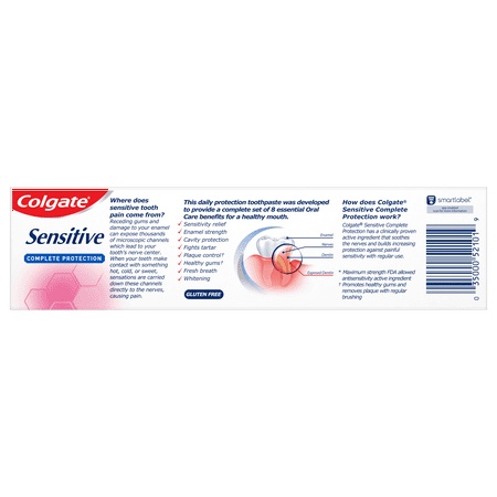 Colgate Sensitive Complete Protection Toothpaste, Mint, 6 oz Tube