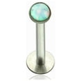 thumbnail image 4 of Labret Monroe Push In design with Soft Enamel Back for Comfort and Opalite Synth, 4 of 11