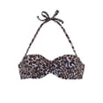 thumbnail image 5 of LASCANA Women's Leopard Cheetah Print Bandeau Bikini Swimsuit Top Bra Sizing, 5 of 6
