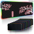 thumbnail image 2 of Sakura-alfombrilla grande para ratón, color rosa, RGB, retroiluminada, alfombrilla de ratón para gamers, accesorios para juegos, almohadillas para teclado, alfombrilla de escritorio de velocidad XXL 9, 2 of 5