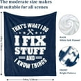 thumbnail image 4 of Blanket for Men - Birthday, Christmas, Father''s Day Gift Ideas for Him, Dad, Grandpa, Uncle - Unique Funny Throw 60"X50" (Black), 4 of 6