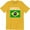 Gold, variant on Brasil Brazil Brazilian Flag National Ethnic Pride World Cup-Mens T-Shirt