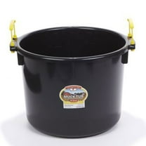 Little Giant 40 Quart Durable Plastic Utility Muck Tub with Handles, Black