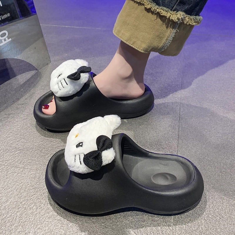 Kitty cat slippers clearance