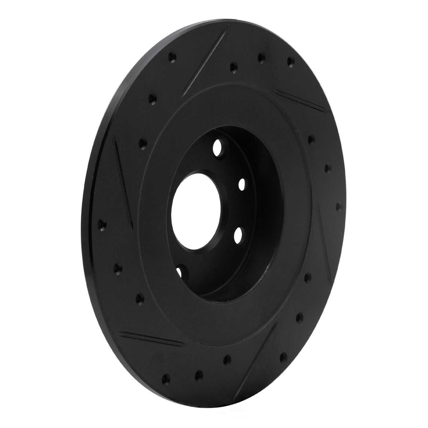 Dynamic Friction Company 633-80037R DFC Brake Rotor - Drilled And Slotted - Black