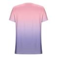 thumbnail image 4 of ATENAR Womens Shirts Short Sleeve Casual Shirts for Women V Neck Tee Pink S, 4 of 7