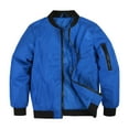 thumbnail image 3 of MADHERO Boys Bomber Jacket Royal Blue size 10, 3 of 6