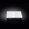 thumbnail image 1 of Wilmax 992017 6 x 6 Po Plat Carré Divisé&44; Blanc - Pack de 36, 1 of 1