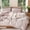 Greyish Pink, variant on MooMee 100% Washed Cotton Duvet Cover Set Oversized King Linen Like Textured Breathable Lightweight 3-Piece (Greyish Pink, 120"x98")