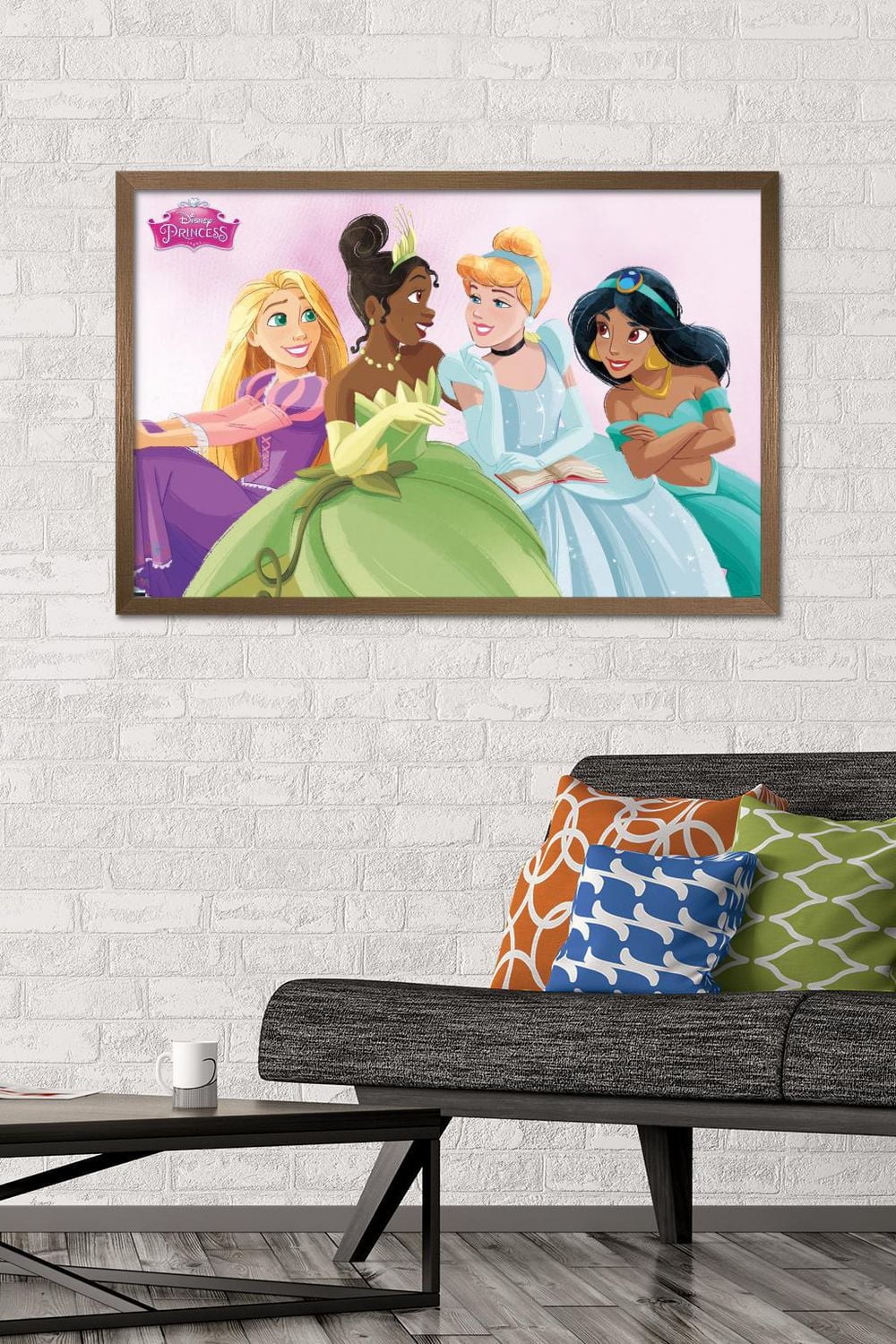 Disney Ultimate Princess Celebration - Group Wall Poster, 22.375" x 34" Framed