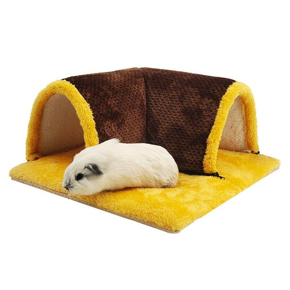 Tunnel en Peluche de Cochon d'Inde à Canal pour Hamster - Canal pour Animal de Compagnie Doux Guerre d'Hiver VH8S