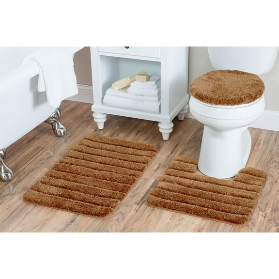 3Pc Bathmat Berau Rust Gold